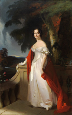Mrs. Reverdy Johnson ca. 1840  	by Thomas Sully 1783-1872 	Princeton University Art Museum NJ  y1949-108